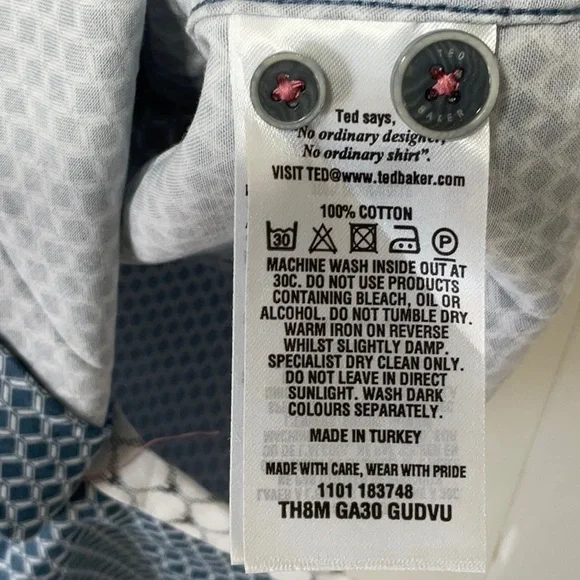 Ted Baker London Men’s short sleeve shirt - Picture 6 of 7